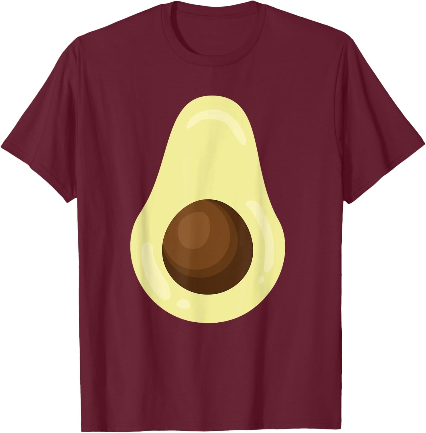 Avocado Lazy Halloween Easy Costume Funny Halloween Party T-Shirt - T-Shirt | Maroon