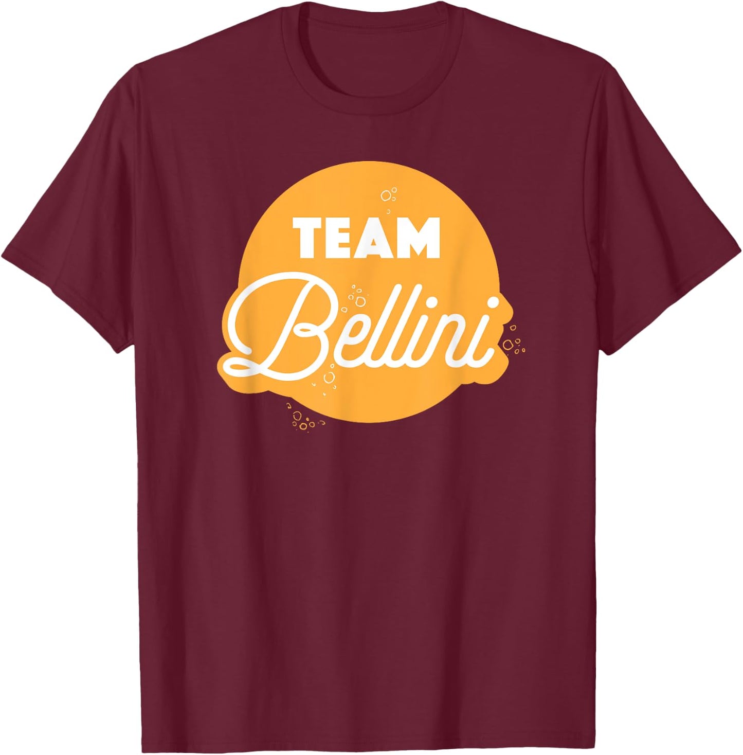 Team Bellini · Sommerdrink Retro T-Shirt - T-Shirt | Maroon