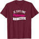 Je suis une princesse - gift man woman funny humour , Black T-Shirt - T-Shirt | Maroon