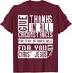 1 Thessalonians 5:18 Christian Bible Verse T-Shirt - T-Shirt | Maroon