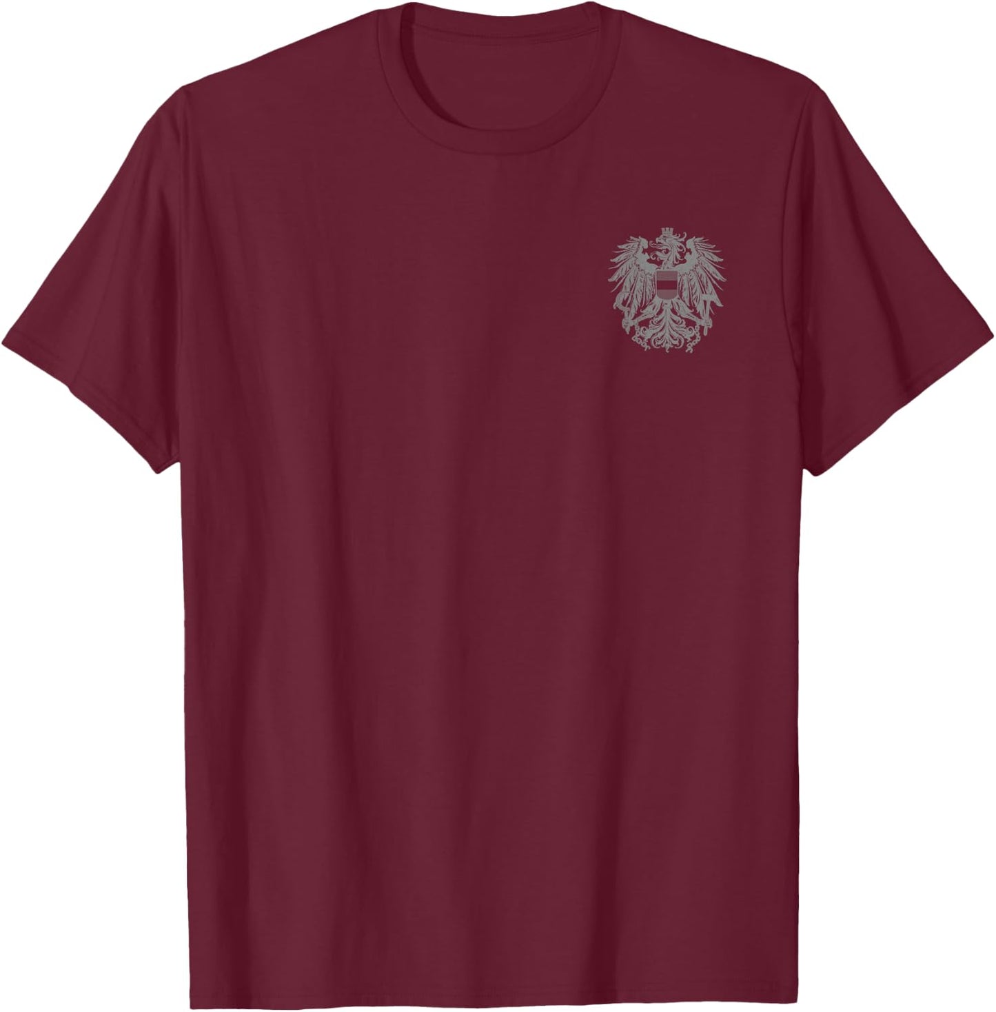 Austrian Coat of Arms Austrian Eagle Emblem Symbol Flag , black T-Shirt - T-Shirt | Maroon