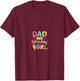 Dad Of The Birthday Day Girl Ice Cream Party Matching Family T-Shirt - T-Shirt | Maroon