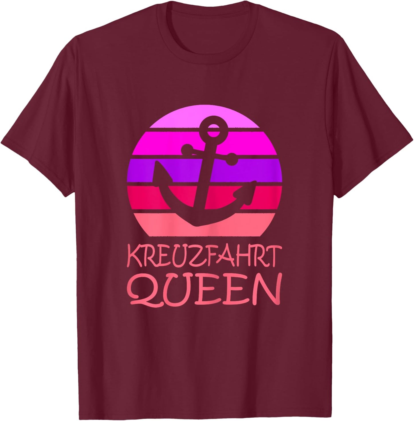 Cruise Queen Cruise Ship Sea Voyage Ship Women's , black T-Shirt - T-Shirt | Maroon