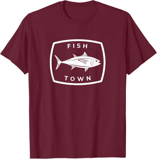 Fishtown Neighborhood Philadelphia Home City Gift T-Shirt - T-Shirt | Maroon