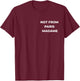 Pas de Paris Madame - Bold Fashion Statement T-Shirt - T-Shirt | Maroon