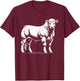 Éleveur de vaches - Monochromatique Charolais T-Shirt - T-Shirt | Maroon