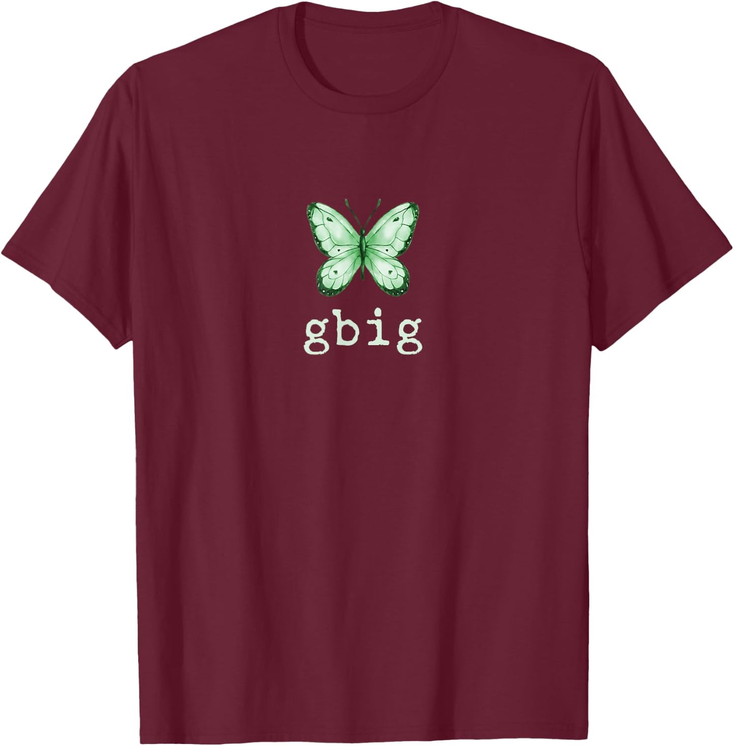 GBig Butterfly Sorority Reveal Big Little for Lil Sister T-Shirt - T-Shirt | Maroon
