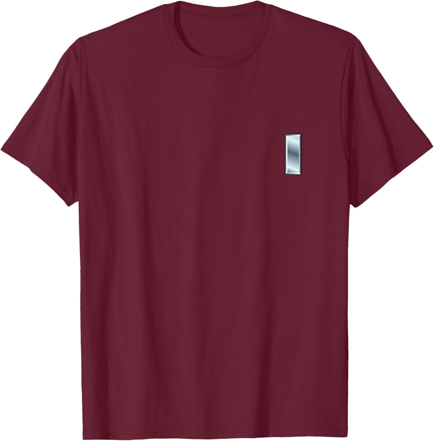 O-2 1LT First Lieutenant Officer Rank Insignia Army Division T-Shirt - T-Shirt | Maroon