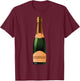 Champagne Bottle Halloween Costume , Black, S T-Shirt - T-Shirt | Maroon