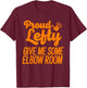 Funny Left Handed Gift Kids Men Women Cool Proud Lefty T-Shirt - T-Shirt | Maroon