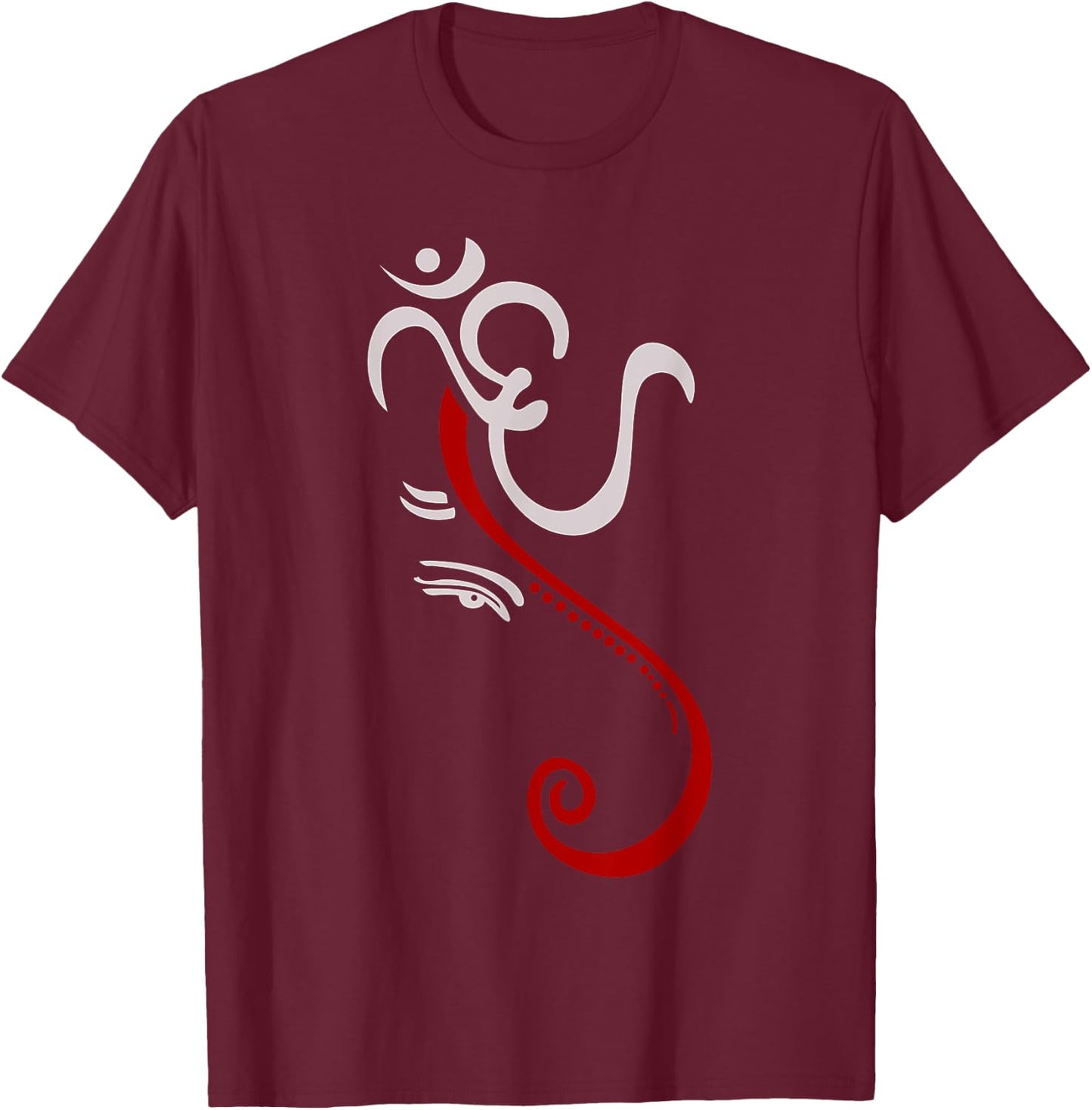 Ganesha Buddha T-Shirt - T-Shirt | Maroon