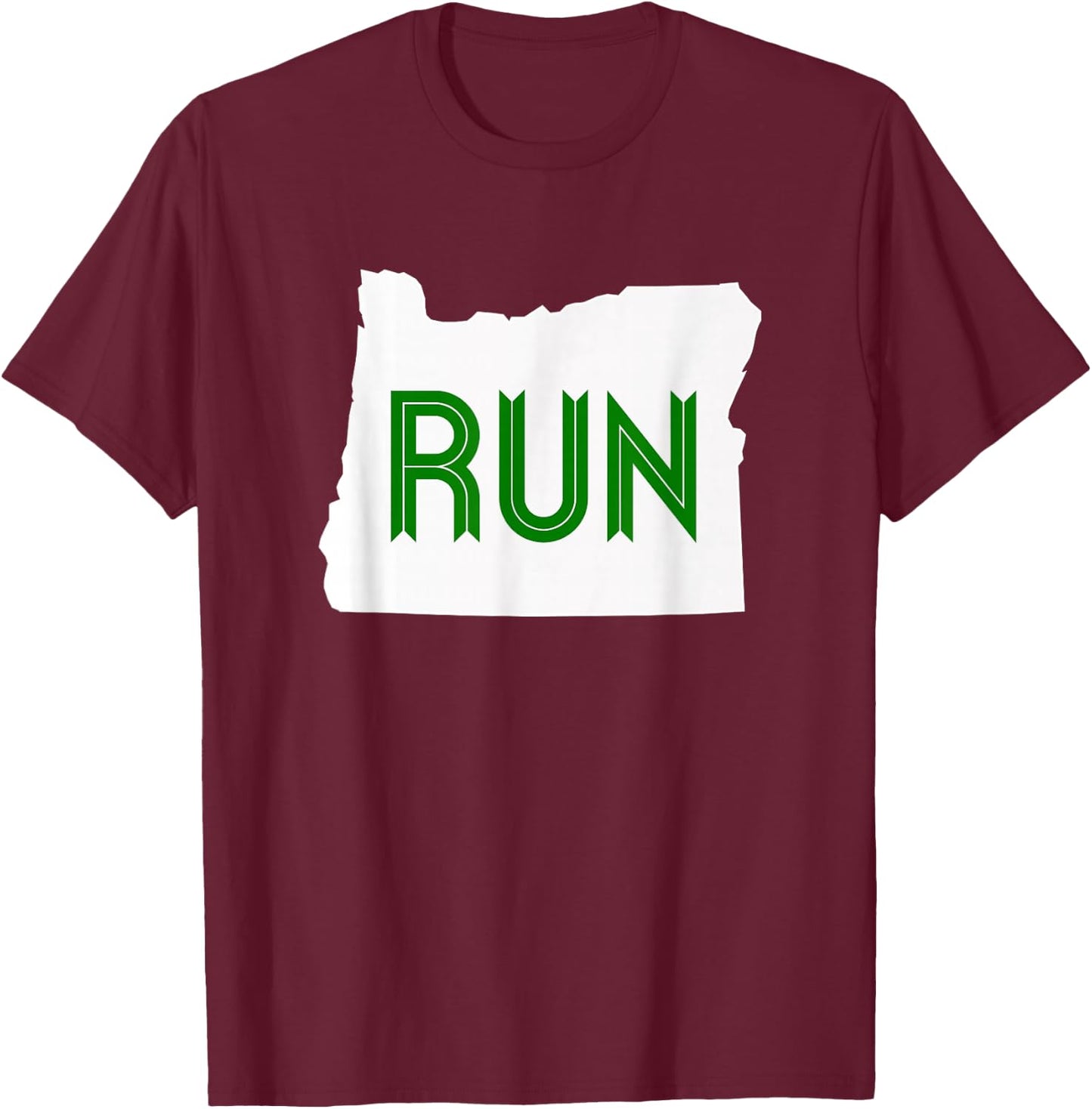Run Oregon Shirt T-Shirt - T-Shirt | Maroon