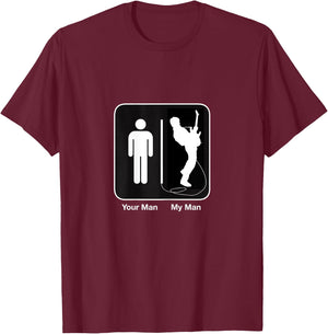 Your Boyfriend My Boyfriend Rockstar Guitar T-Shirt - T-Shirt | Maroon