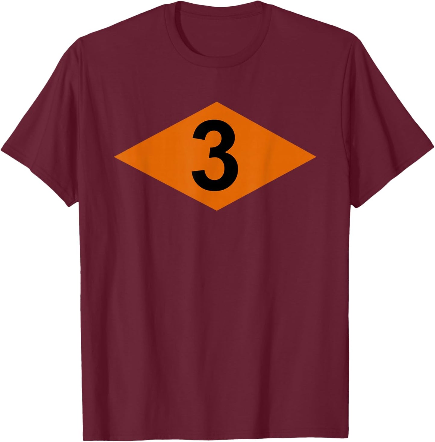 US Army Ranger Orange Diamond - 3rd Battalion (BN) - RLTW T-Shirt - T-Shirt | Maroon