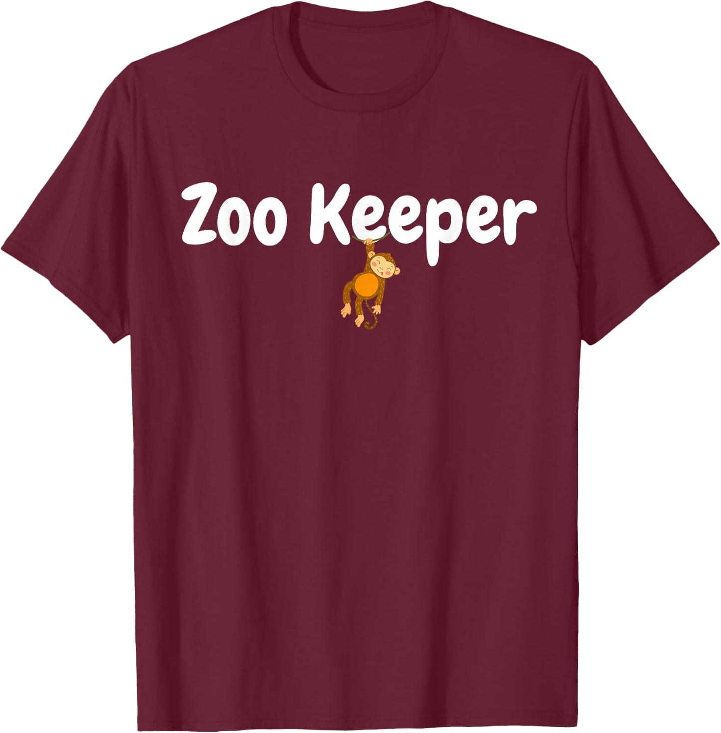 Zoo Keeper Wildlife Animal Lover Funny Gift T-Shirt - T-Shirt | Maroon