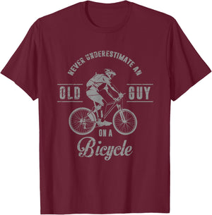 Retired Mountain Bike Biking Cycling MTB Bicycle T-Shirt - T-Shirt | Maroon