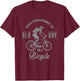 Retired Mountain Bike Biking Cycling MTB Bicycle T-Shirt - T-Shirt | Maroon