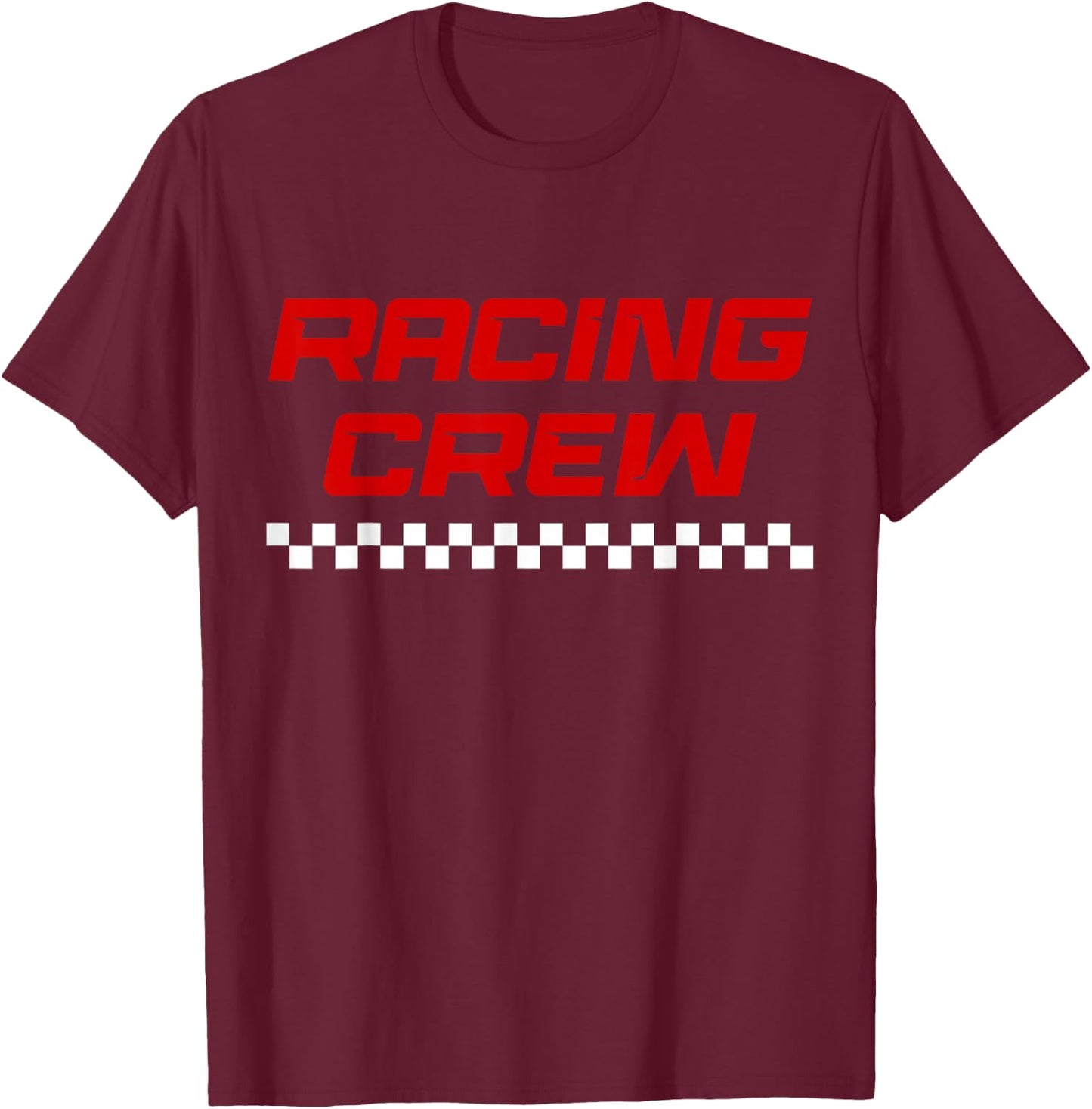 Clothing for Racing Teams - Racing Crew , black T-Shirt - T-Shirt | Maroon