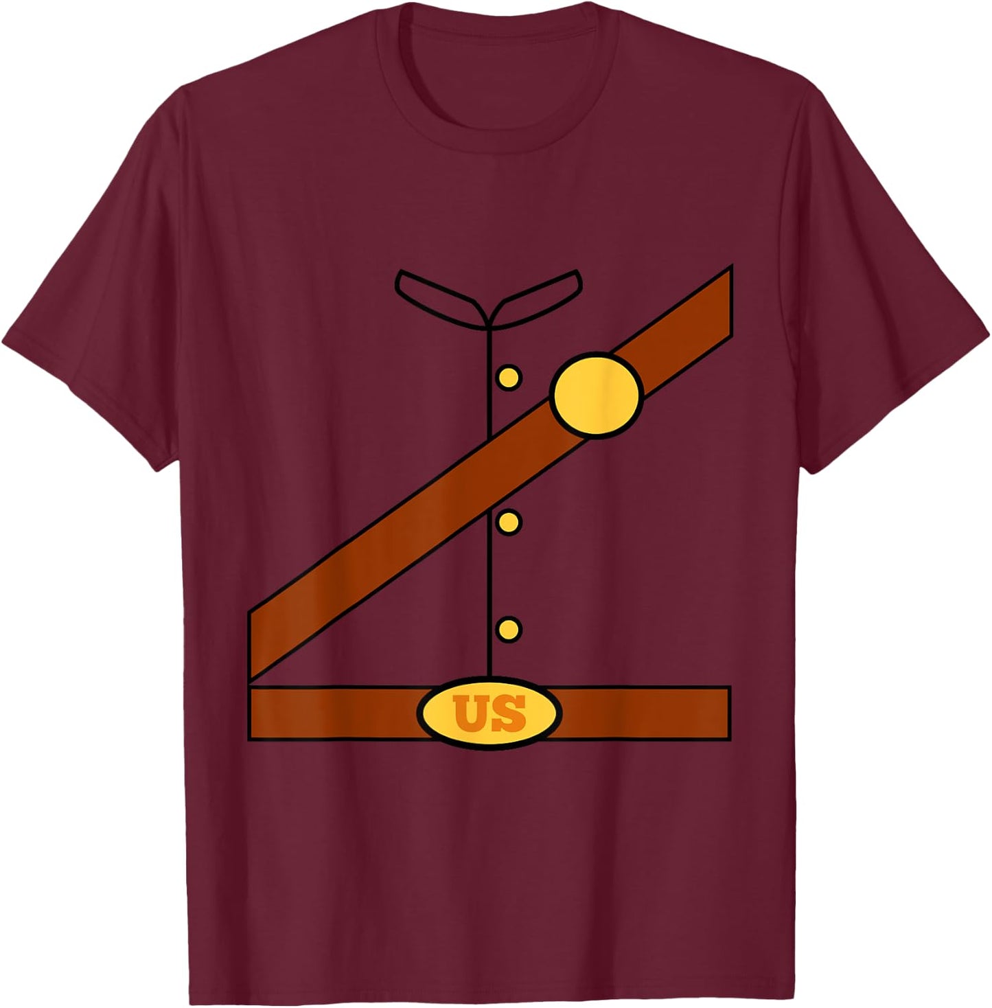 Union Soldier Costume Halloween Civil War Men Women Kids T-Shirt - T-Shirt | Maroon