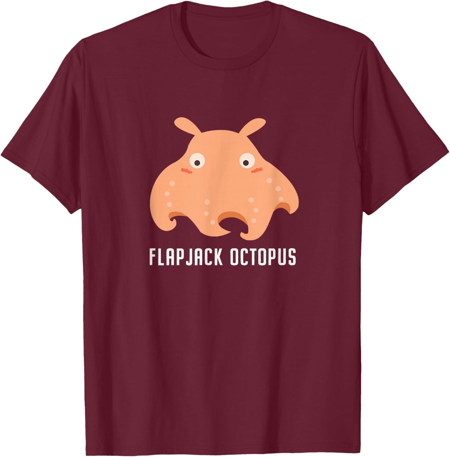Flapjack Octopus flapjack devilfish sea animal cute funny T-Shirt - T-Shirt | Maroon