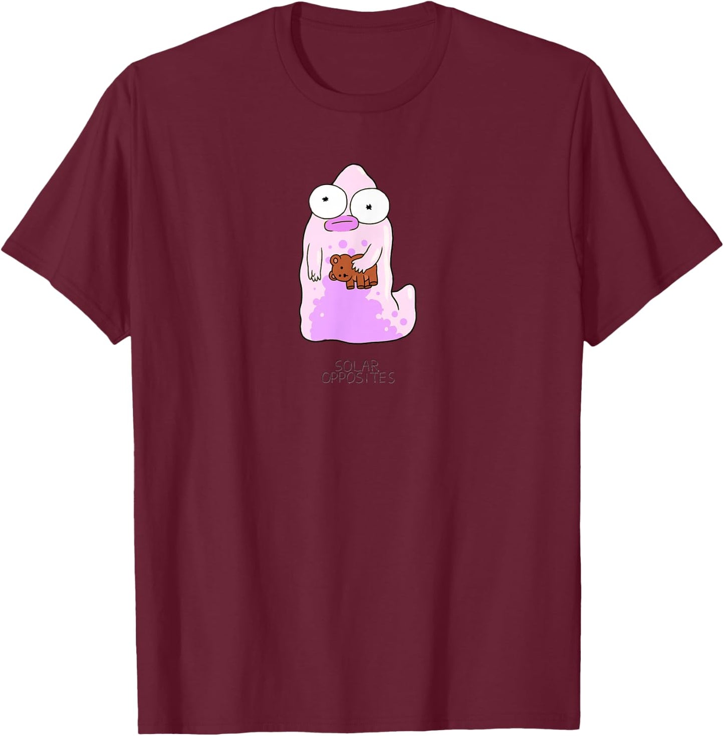 Solar Opposites The Pupa Turns Purple Midnight Blue , Black, S T-Shirt - T-Shirt | Maroon