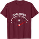 Dad Jokes | Full Gas Tank Meter Father Granddad Men T-Shirt - T-Shirt | Maroon
