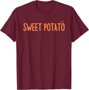 Matching Sweet Potato and Kind of Rude Potato for Couples T-Shirt - T-Shirt | Maroon