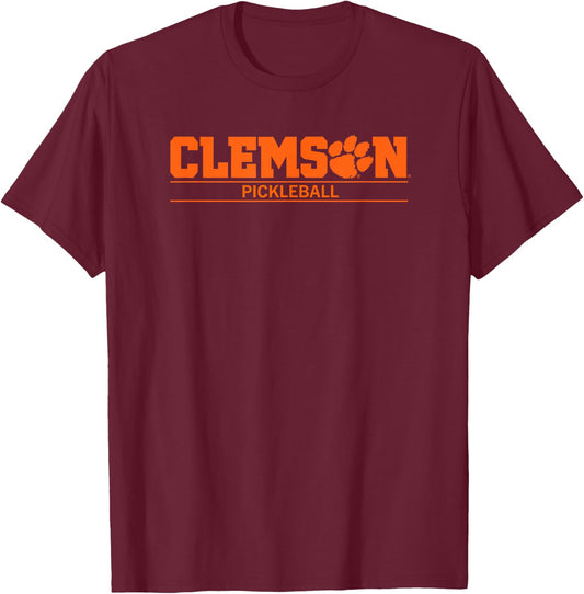 Clemson University Tigers Pickleball Paw T-Shirt - T-Shirt | Maroon