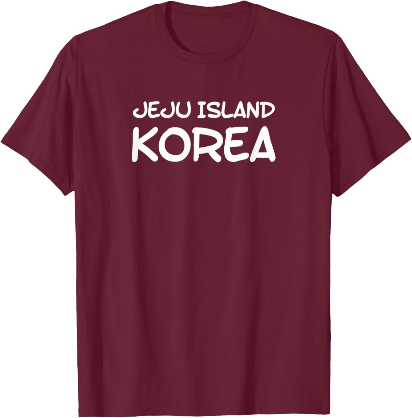 Jeju Island - South Korea T-Shirt - T-Shirt | Maroon