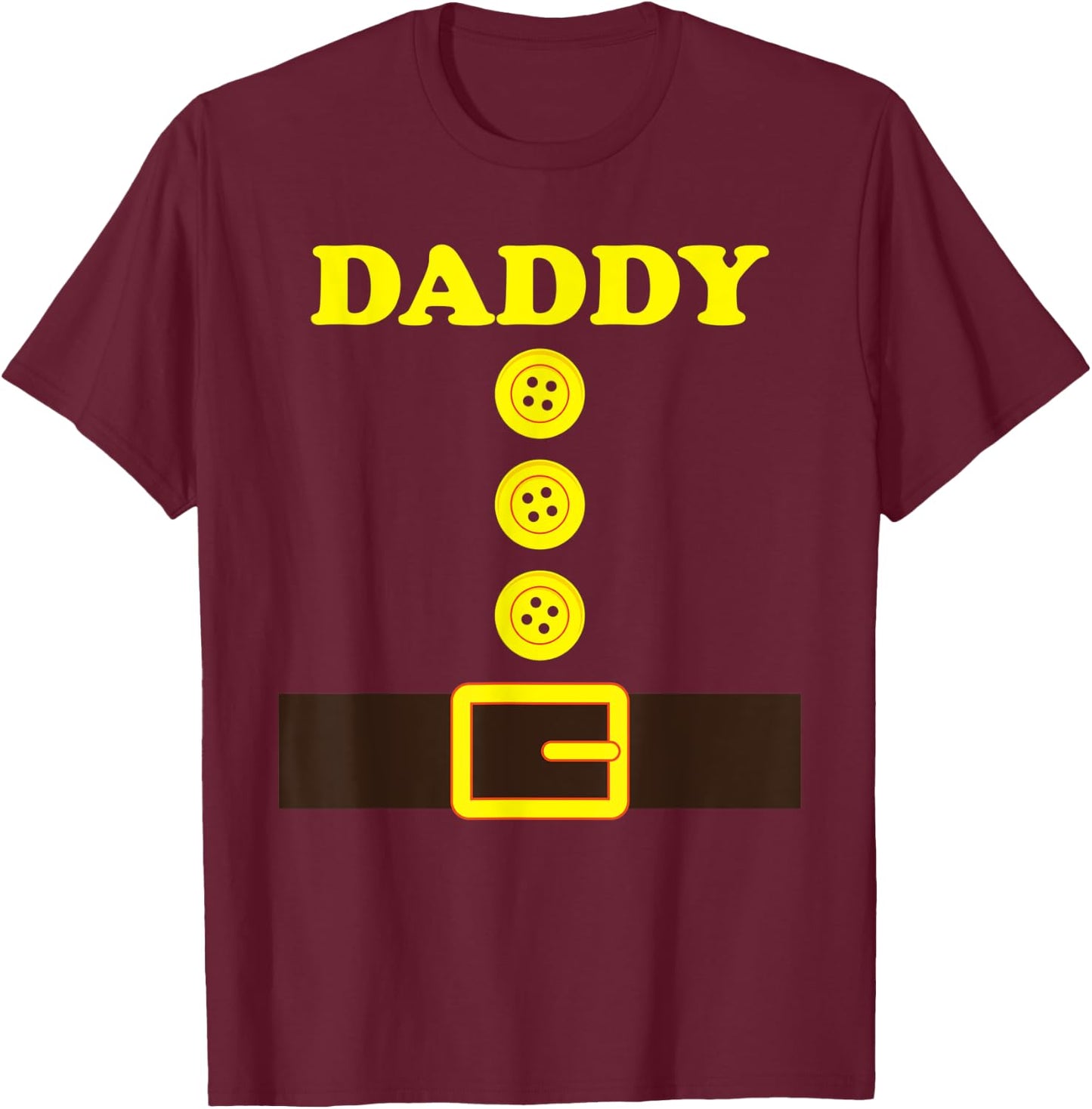 Daddy Dwarf Halloween Costume Color Daddy Dwarf Matching T-Shirt - T-Shirt | Maroon
