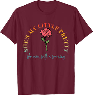 My Little Pretty Poison She Came With A Warning Vintage T-Shirt - T-Shirt | Maroon