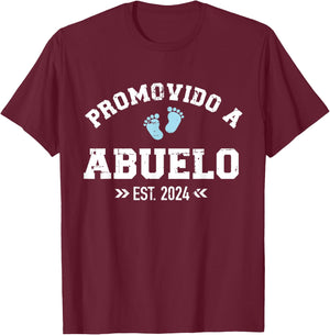 Promovido a abuelo 2024 T-Shirt - T-Shirt | Maroon