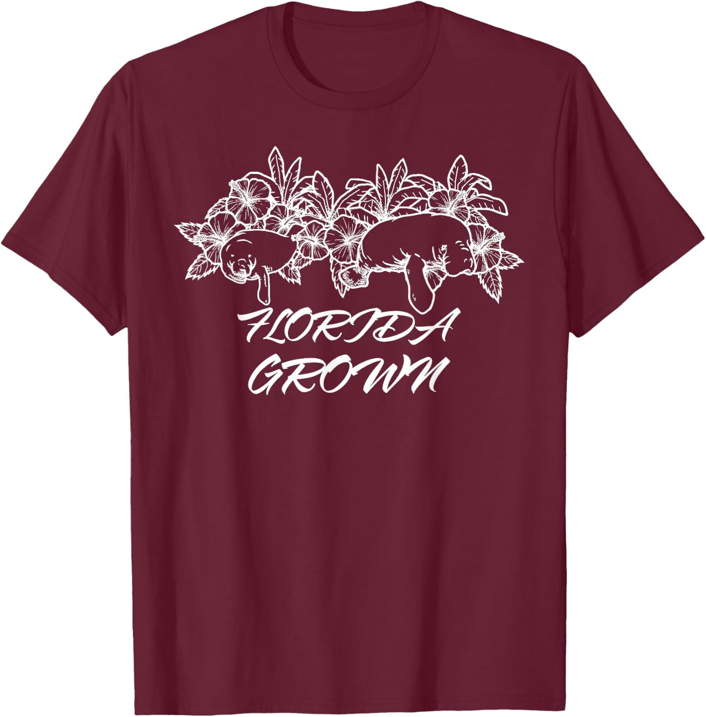 Florida Flo Grown Shirt Miami Orlando Tampa Destin Flag T-Shirt - T-Shirt | Maroon