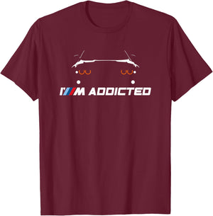 E39 5 Series - M Addicted T-Shirt - T-Shirt | Maroon