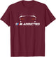 E39 5 Series - M Addicted T-Shirt - T-Shirt | Maroon