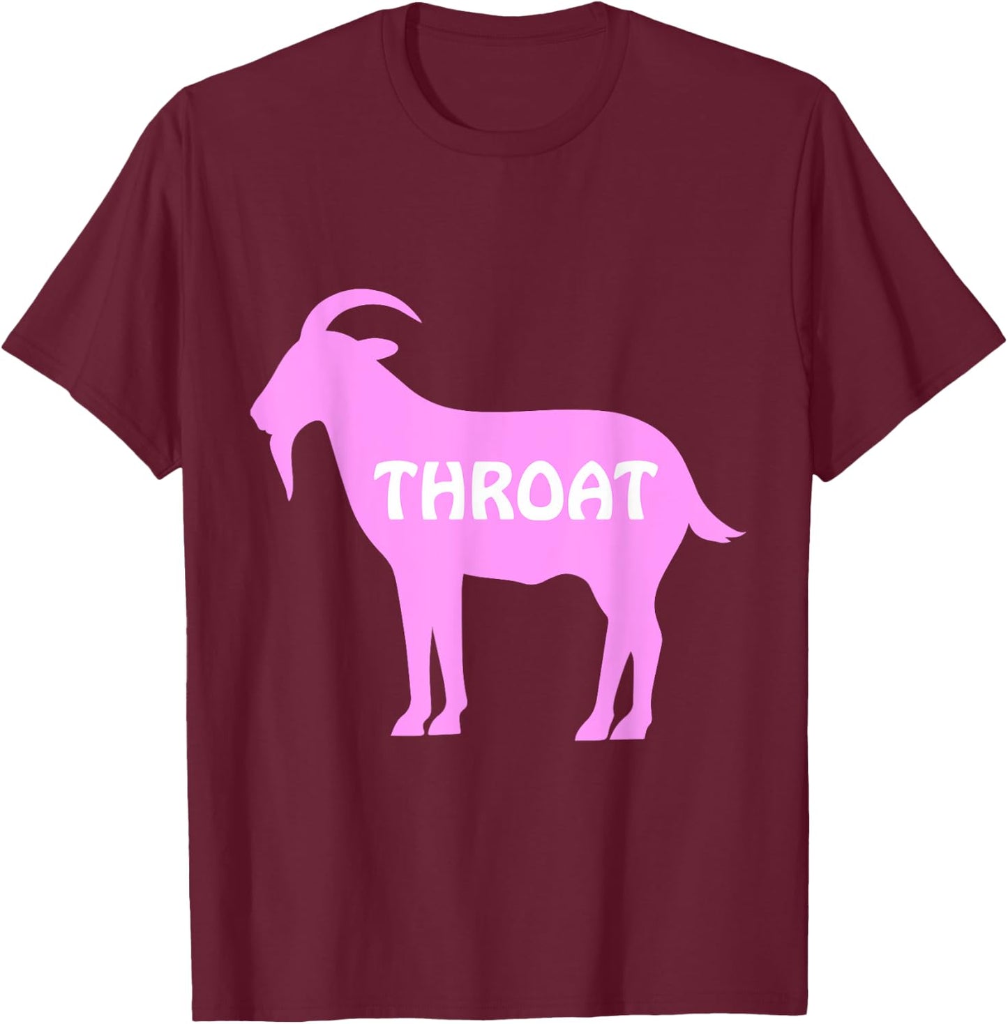 Funny Throat Goat - Adult Humor Costume T-Shirt - T-Shirt | Maroon