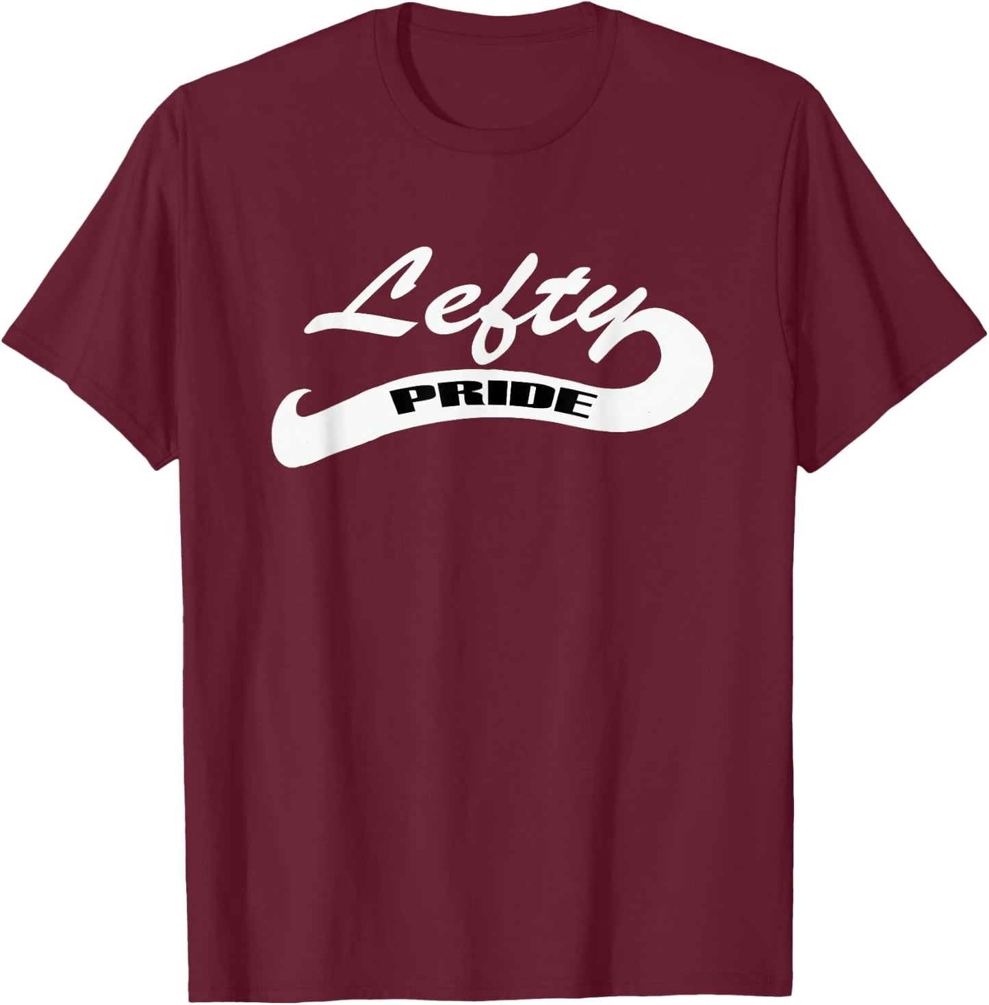Lefty Pride Baseball Style T-Shirt - T-Shirt | Maroon