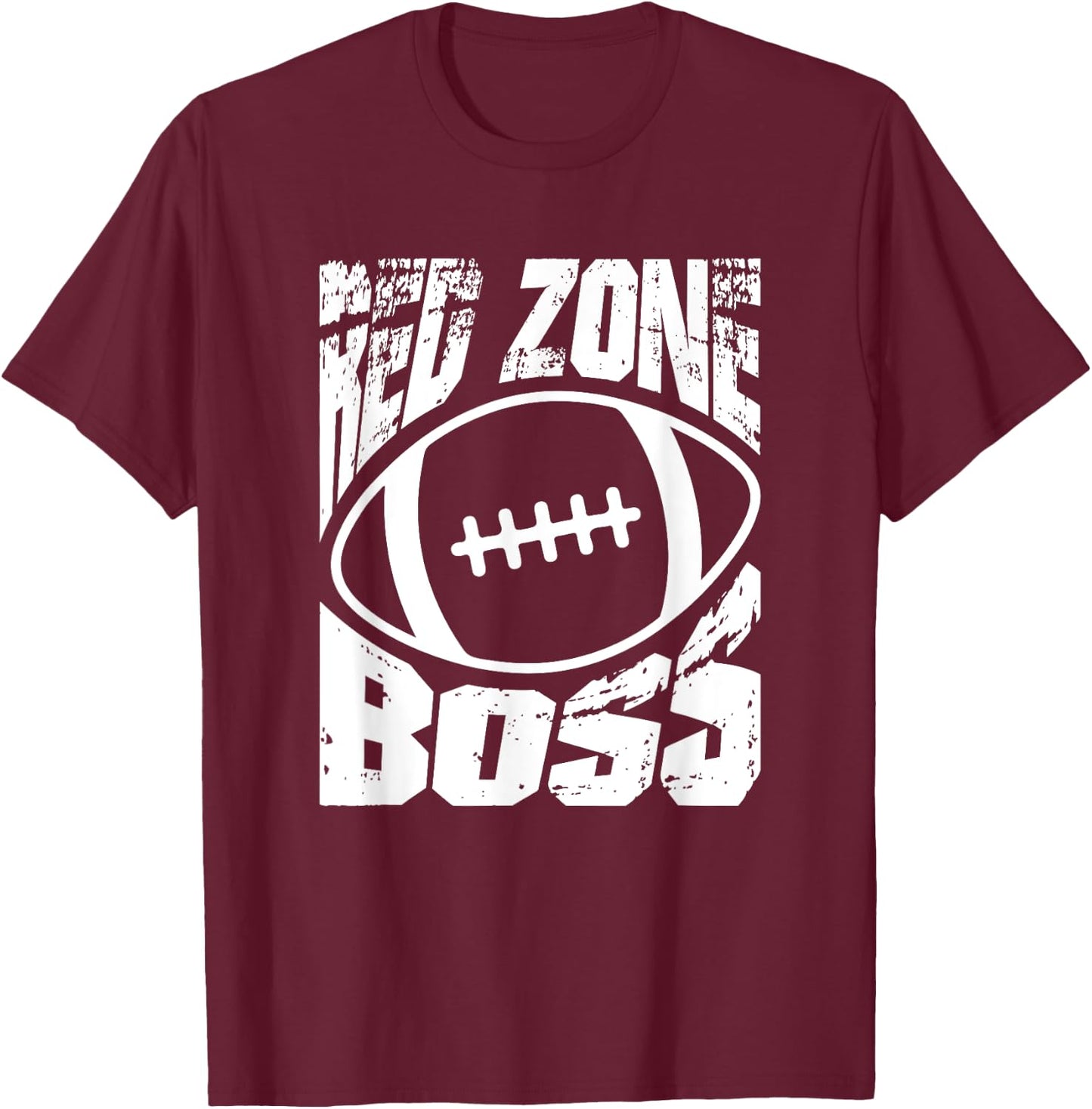 American Football Red Zone Boss Sports T-Shirt - T-Shirt | Maroon