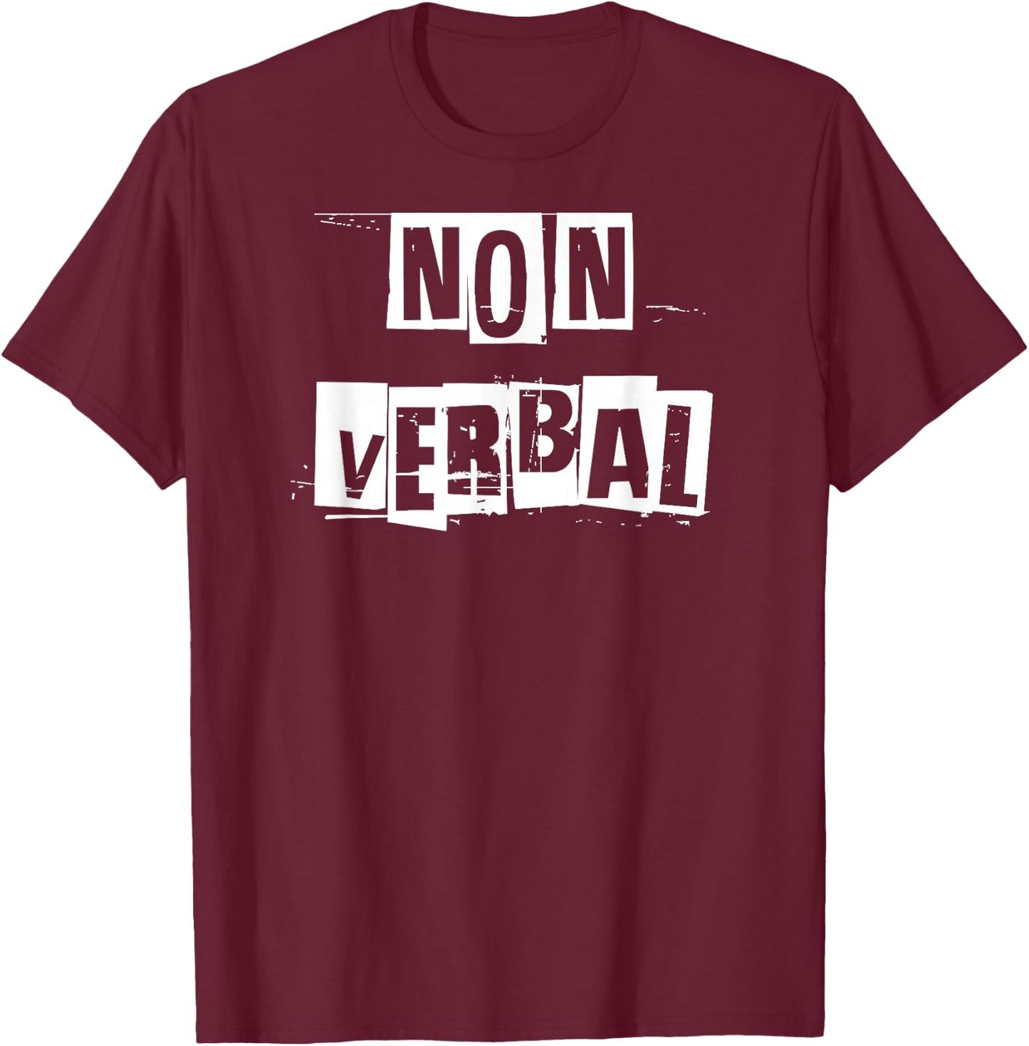 Non Verbal T-Shirt - T-Shirt | Maroon