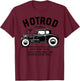 Vintage Hot Rod Old School Speed and Power Shirt T-Shirt - T-Shirt | Maroon