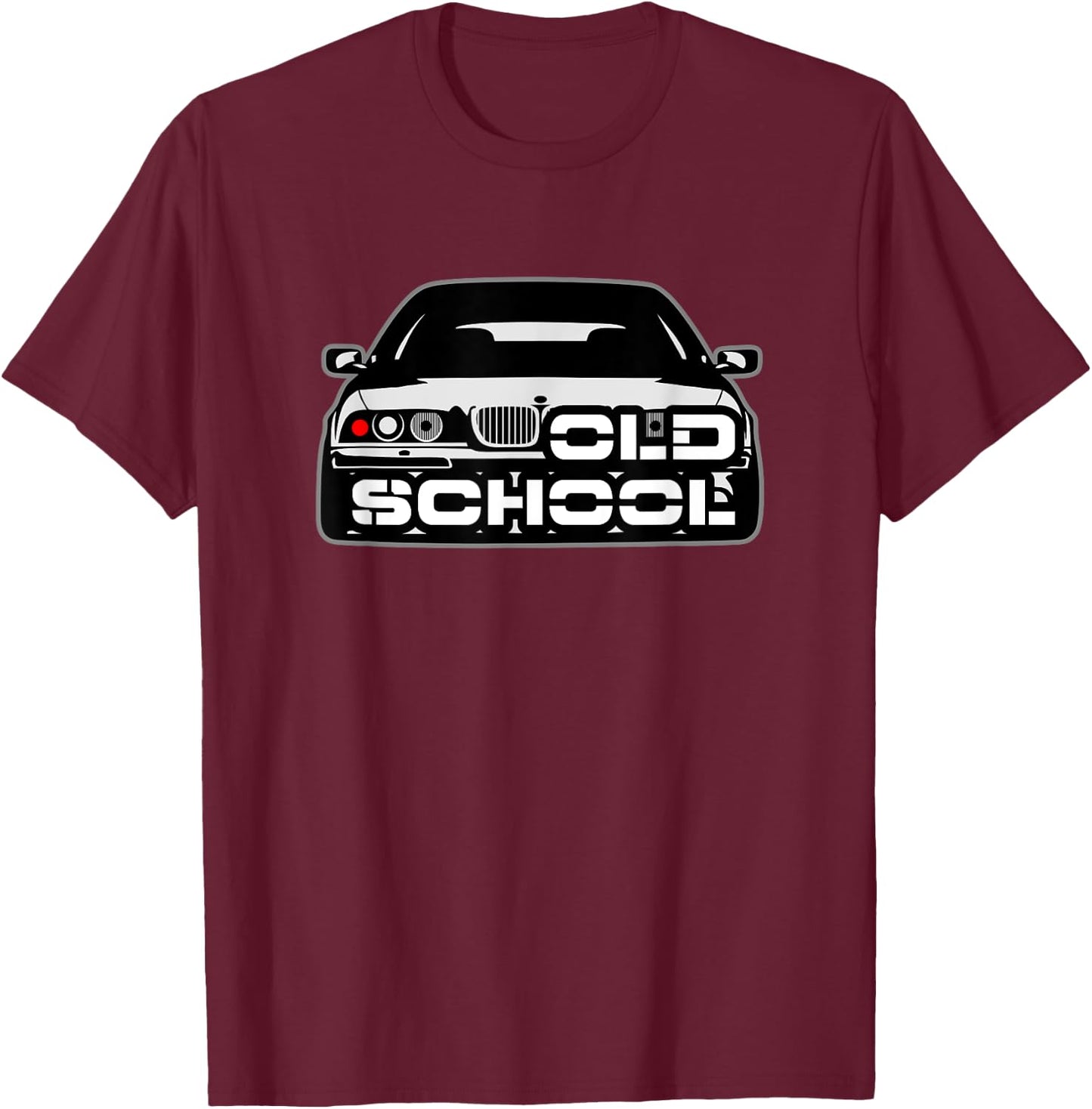 E39 5 Series - Old School T-Shirt - T-Shirt | Maroon