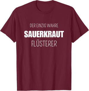 Sauerkraut Lustiger Spruch Deutsche Gerichte T-Shirt - T-Shirt | Maroon