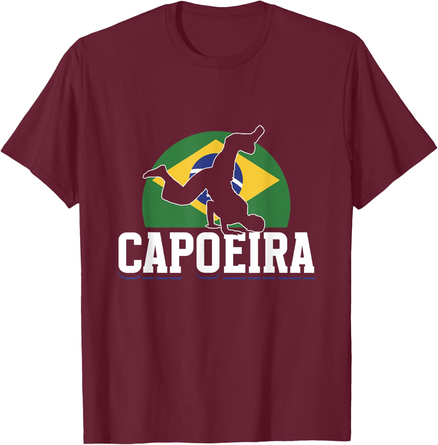 Capoeira Kampfsport Brasilianisch Hobby Training Capoeira T-Shirt - T-Shirt | Maroon