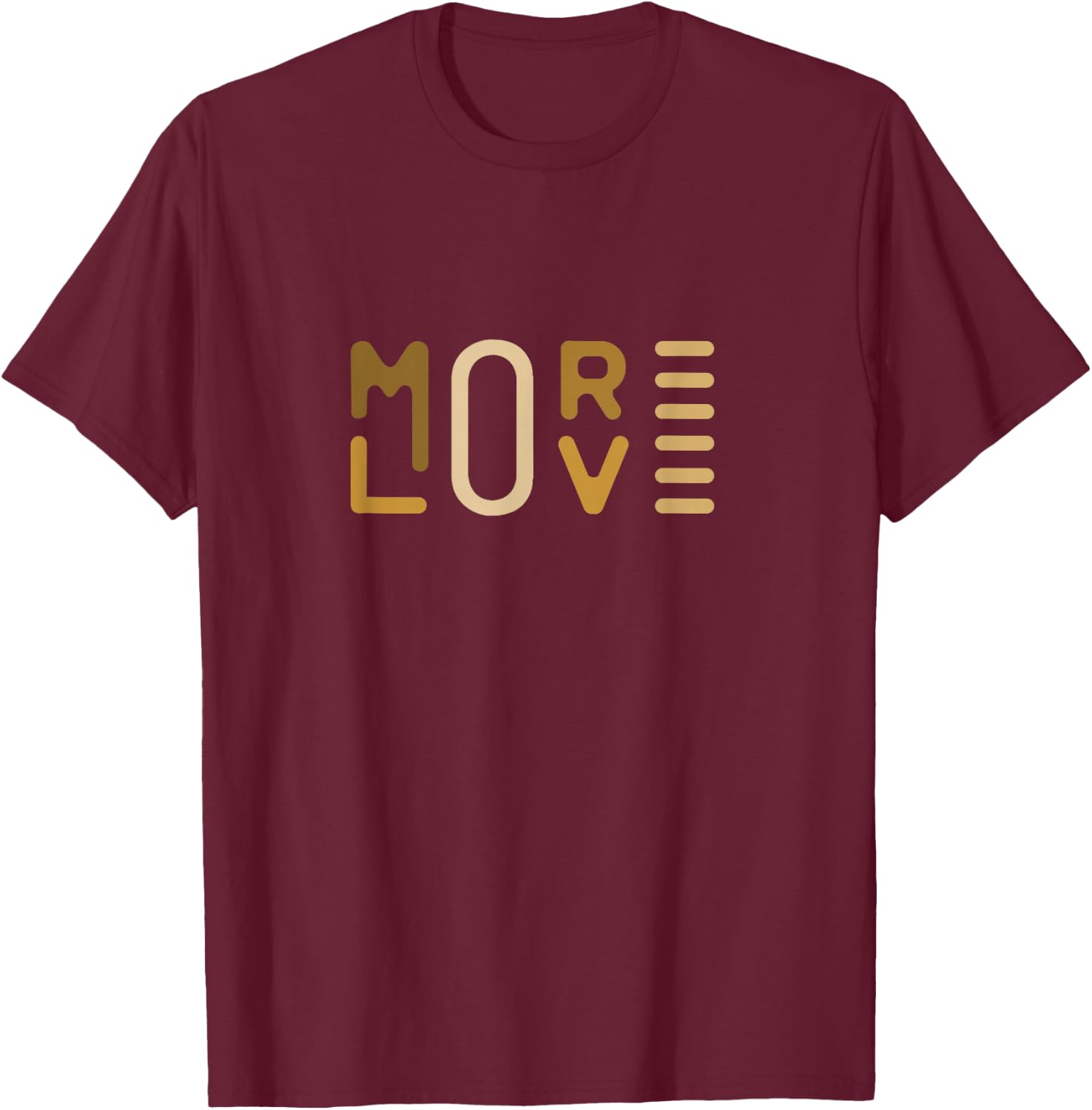 Brown More Black Love Brown Graphic T-Shirt - T-Shirt | Maroon