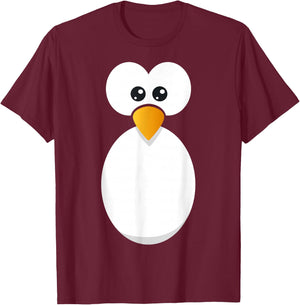 Penguin Costume Children Adults Women Men Animal Costume , black T-Shirt - T-Shirt | Maroon