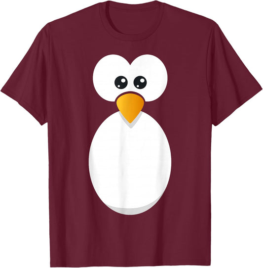 Penguin Costume Children Adults Women Men Animal Costume , black T-Shirt - T-Shirt | Maroon