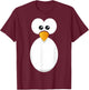 Penguin Costume Children Adults Women Men Animal Costume , black T-Shirt - T-Shirt | Maroon