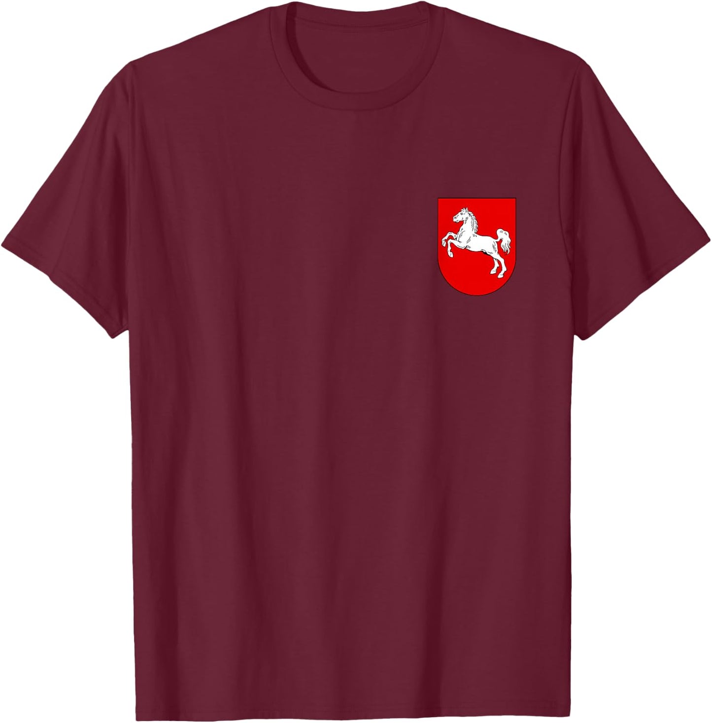 Nierdersachsen Kleidung - Norddeutschland Niedersachsen - Schwarz - -Erwachsene - Kurzarm - Small - Klassisch - Geschenk T-Shirt - T-Shirt | Maroon
