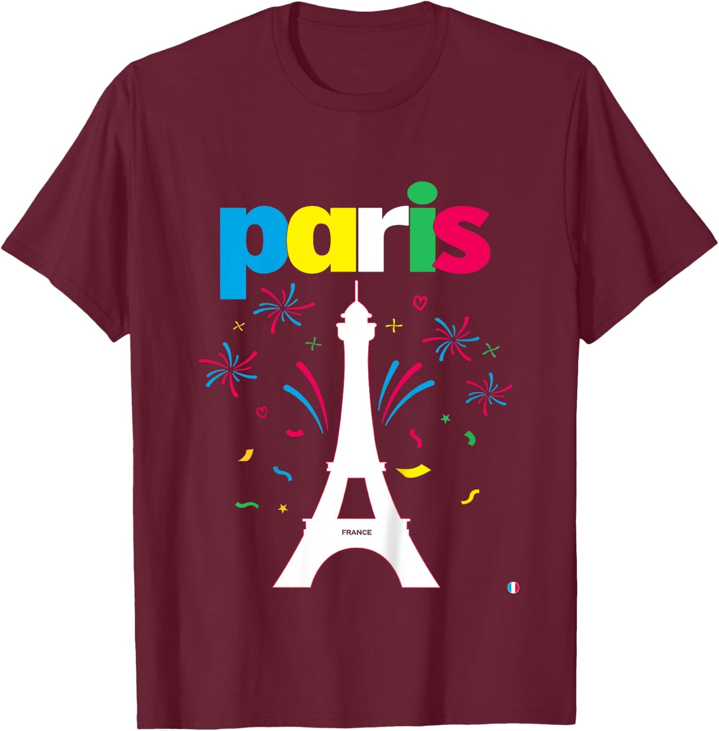Kids Paris Kids T-Shirt - T-Shirt | Maroon