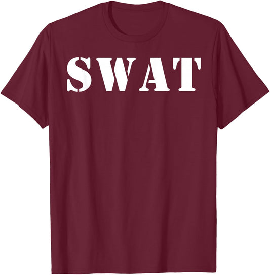 SWAT Team Police Sheriff T-Shirt - T-Shirt | Maroon